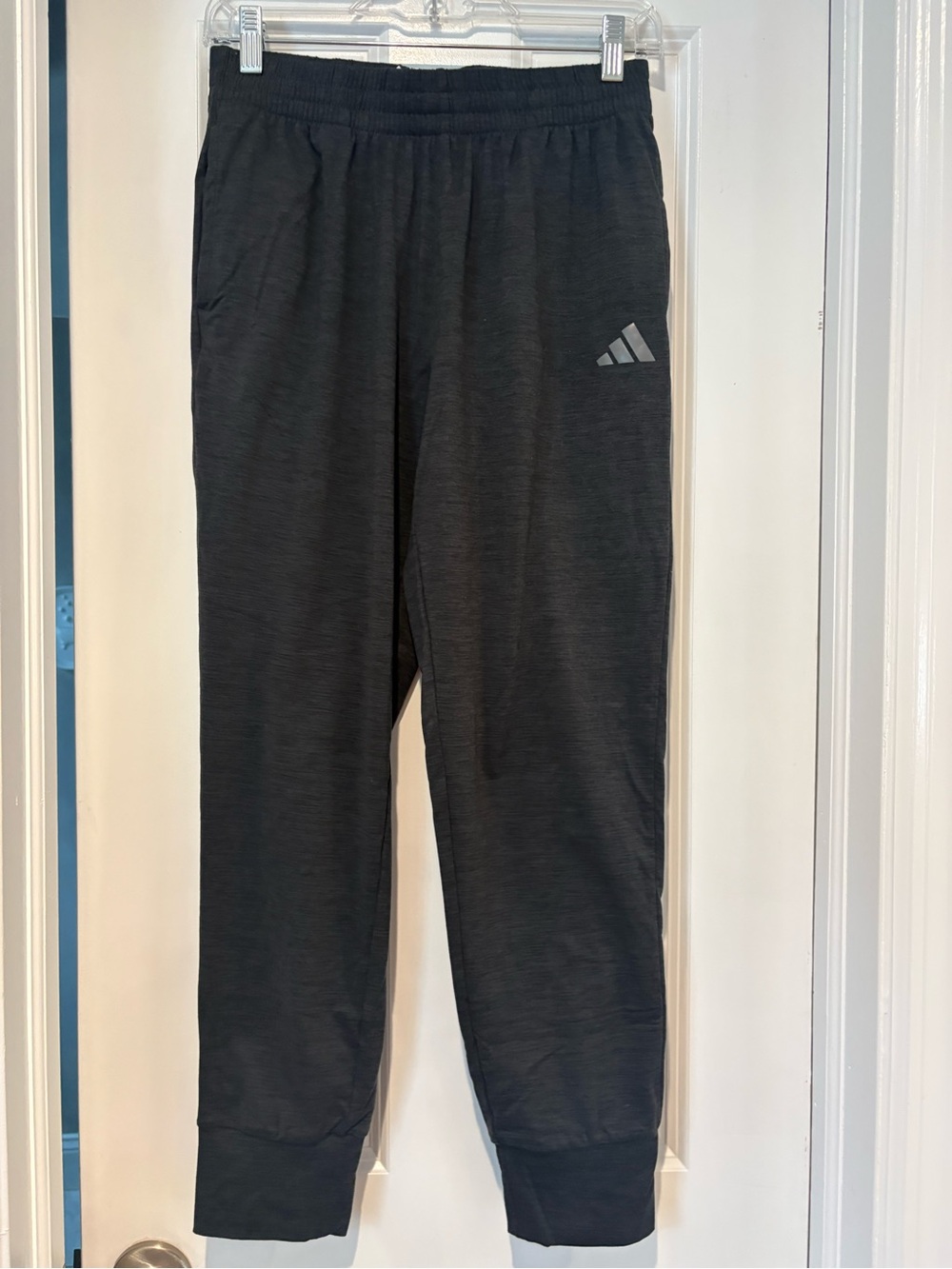 Adidas Boys Elastic Waistband Melange Joggers Size Youth XL